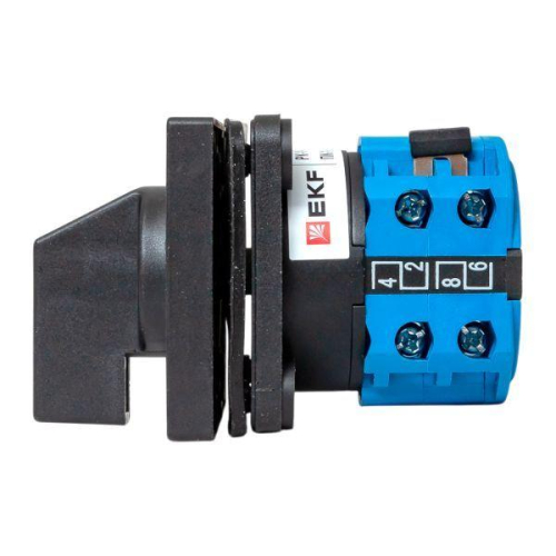 Переключатель кулачковый ПК-1-84 4п 10А для вольтметра (фазное напряжение) IP65 EKF pk-1-84-10-65