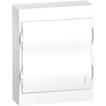 Бокс навесной ОП City9 Box 2 ряда 24мод IP40 IK07 63А 2 клеммы с бел. дверцей SE EZ9E212P2SRU