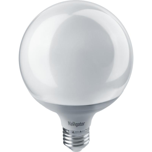 Лампа светодиодная 14 165 NLL-G120-18-230-4K-E27 18Вт шар матовая 4000К нейтр. бел. E27 1600лм 176-264В Navigator 14165