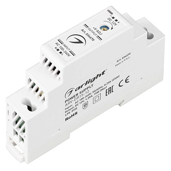 Блок питания ARV-DR15-12 12В 1.25А 15Вт IP20 DIN-рейка Arlight 034670