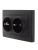 Розетка 2-м СП Mira 16А IP20 с заземл. керамика черн. бархат LEZARD 701-4242-127 Розетка 2-м СП Mira 16А IP20 с заземл. керамика черн. бархат LEZARD 701-4242-127