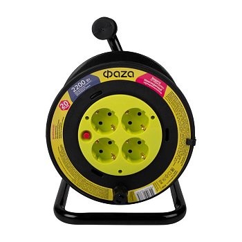 Удлинитель на катушке 4х20м с с заземл. CRG-04-2000 ФАZА 5063785