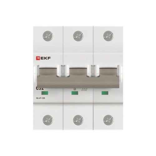 Выключатель автоматический 3п C 32А 15кА ВА 47-125 PROxima EKF mcb47125-3-32C