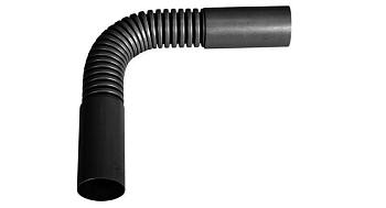 Поворот гибкий гофрированный труба-труба 32мм черн. Ruvinil П01432Ч