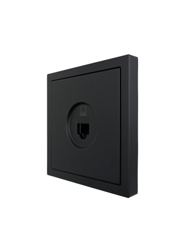 Розетка компьютерная 1-мест. СП ZIMA IP20 черн. бархат LEZARD 704-4288-139