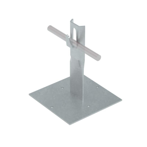 Держатель зажимной приклеиваемый PDZ-H150-D5-8 INOX304 для прутка d5-8мм H=150мм нерж. сталь КМ MA0263