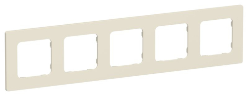 Рамка 5-м СП FLITE РУ-5-К-ФлСл сливочный IEK FI-M52-32-20-K86