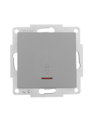 Переключатель проходной 1-кл. СП Vesna с индикацией механизм платина LEZARD 742-3588-114