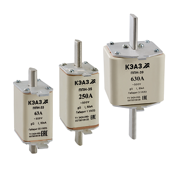 Вставка плавкая ППН 41 800А X0 габарит 4A УХЛ3 КЭАЗ 248883