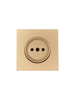 Розетка 1 мест. б/з ПБТ СП ZIMA IP20 16А безвинт. зажим зол. LEZARD 704-3688-121BQC