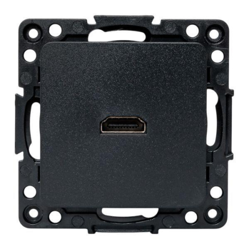 Розетка Стокгольм HDMI механизм черн. EKF EZA00-327-10