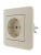 Розетка 1-м СП Karina с заземл. керамика механизм крем. LEZARD 707-0388-122 Розетка 1-м СП Karina с заземл. керамика механизм крем. LEZARD 707-0388-122