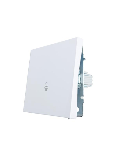 Кнопка звонка СП ZIMA IP20 безвинтов. зажим механизм бел. LEZARD 704-0288-103QC