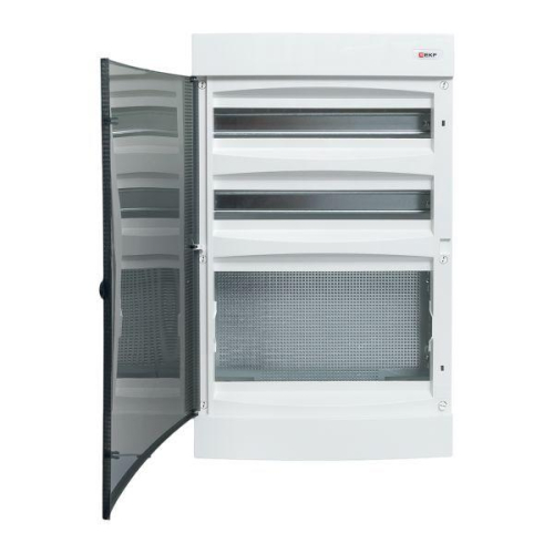 Щит комбинированный "Unix" прозр. дверь (2х18 модулей+1 монтажная плата) 4 габарит IP40 PROxima EKF ux-2x18+1m-n