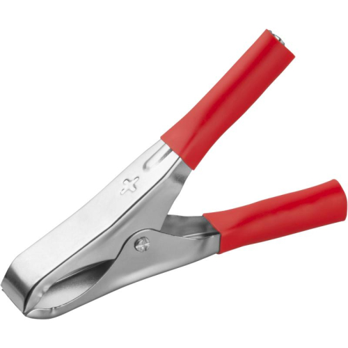 Зажим "крокодил" 15А 90 180 OAC-15A-75-R25 красн. (уп.25шт) ОНЛАЙТ 90180