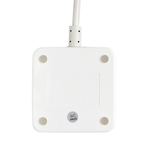 Удлинитель "Куб" 2х1.3м 3USB 2.4А+зарядное устройство 1кв.мм EKF UBA-CUB-3-WC