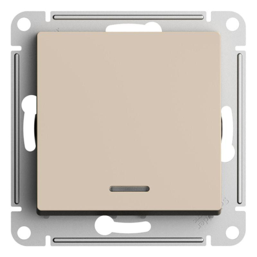 Переключатель 1-кл. AtlasDesign (сх. 6а) 10AX с подсветкой механизм песочн. SE ATN001263