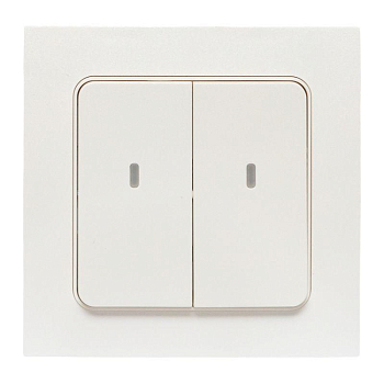 Выключатель 2-кл. Стокгольм Умный бел. Zigbee Сonnect EKF RCV-ST2-WD-ZB