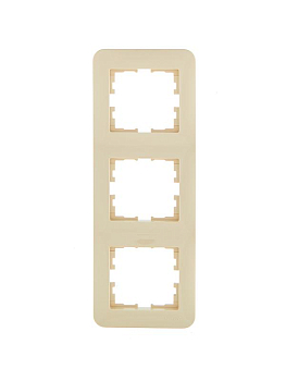 Рамка 3-м ASTI вертикал. крем. LEZARD 7081-0300-153