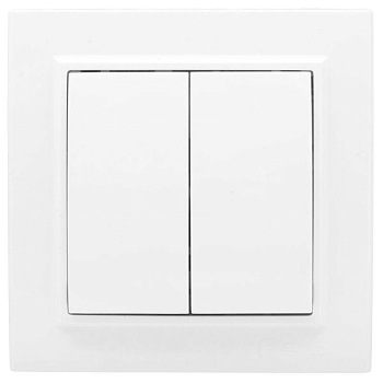 Переключатель проходной 2-кл. СП Минск 10А IP20 бел. Basic EKF ERV10-027-10