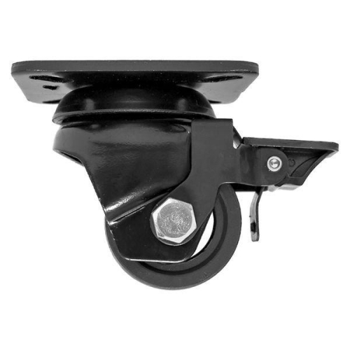 Ролик с тормозом D50мм стат. нагрузка 300 кг черн. EKF ROL-B10-01B-050-102B-CUA