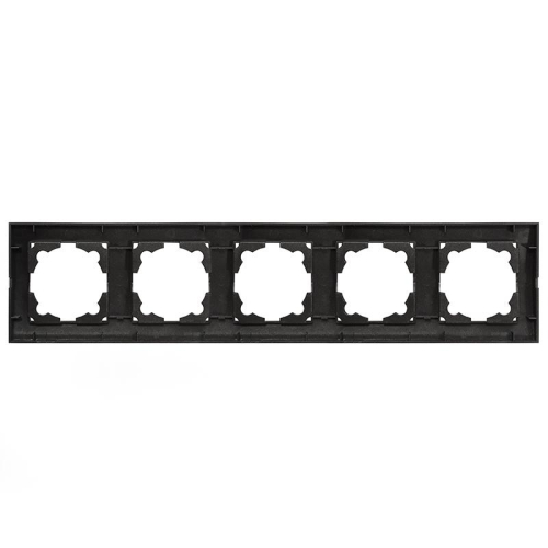 Рамка 5-м Бриллиант горизонт. графит Universal 1028-Gr