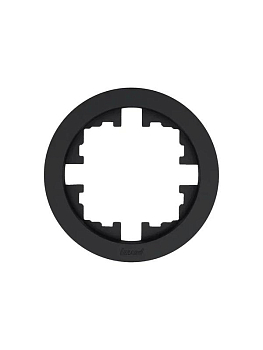 Рамка 1-м OSEN горизонт. круглая черн. бархат LEZARD 744-4200-146