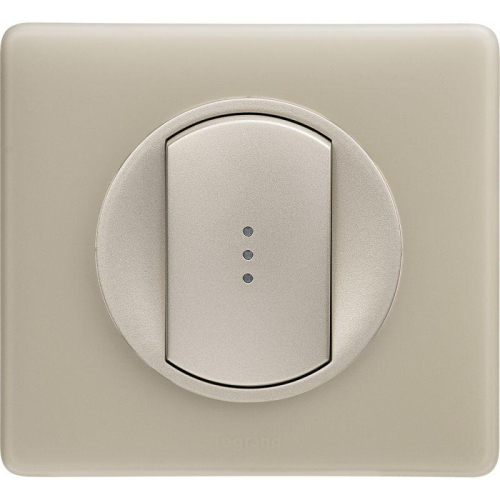 Выключатель 1-кл. 1п 2мод. СП Celiane 10А IP21 230В 10AX механизм сер. Leg 067002