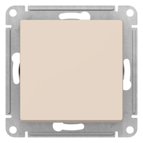 Выключатель 1-кл. AtlasDesign 2-п. 10А мех. беж. SE ATN000221