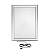 Панель светодиодная световая Постер Clip 420х594 подвесная односторонняя (тросы 2шт х 2м с креплениями к плоскости) Rexant 670-1207