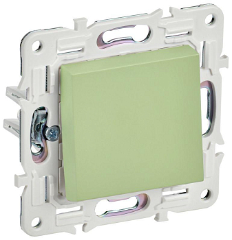 Выключатель кнопочный 1-кл. SKANDY 10А SK-V14G мятный IEK SK-V17-0-10-K06