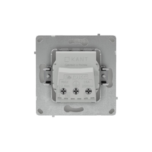 Розетка силовая KANT 2P+E защ. шторки бел. песок DKC 7010003
