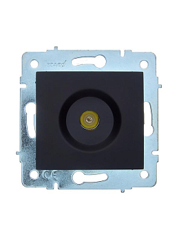 Розетка телевизионная оконечная TV СП ASTI IP20 механизм черн. бархат LEZARD 7081-4288-130