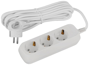 Удлинитель электрический UDL-10-350-E Greenline 3 розетки с заземлением 5м ПВС 3х0.75кв.мм Эра Б0065068