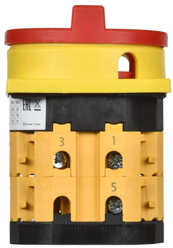 Переключатель кулачковый 25А (сх. 10) закрытая рукоятка авар. IEK MI-CS12-025-010