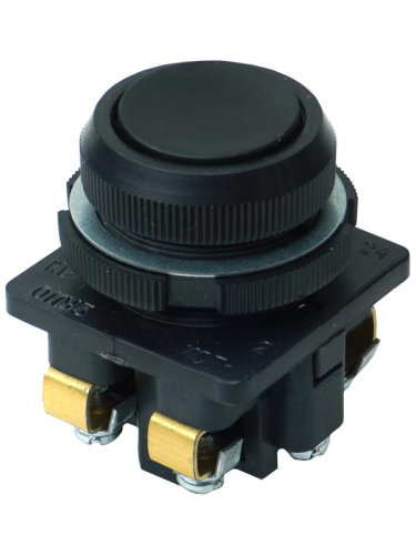 Выключатель кнопочный КЕ-011 У3 исп.2 1НО+1НЗ цилиндр 10А IP40 660В черн. Электротехник ET502424