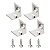 Держатель SL-KANT-H16 метал. Arlight 024486