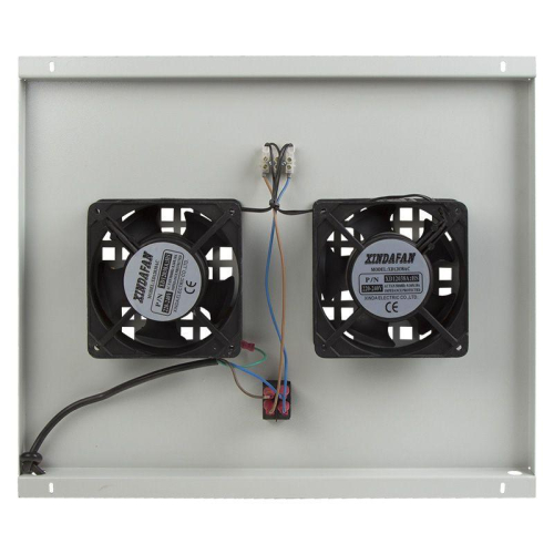 Модуль вентиляторный потолочный с 2-мя вентиляторами без термостата для шкафов Standart с глубиной 600мм Rexant 04-2600