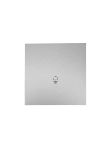 Кнопка звонка СП ZIMA IP20 безвинтов. зажим механизм сер. матов. LEZARD 704-7488-103QC