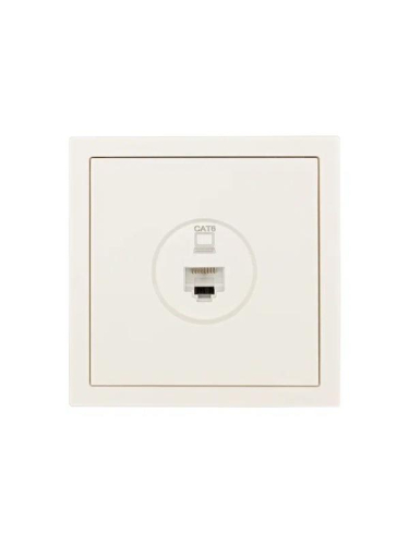 Розетка компьютерная 1-м СП ZIMA IP20 механизм сл. кость LEZARD 704-9088-140