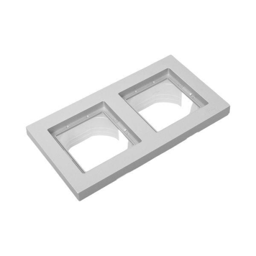 Рамка 2-м Эпика IP44 пластик алюм. EKF UP1-FPA-02-44