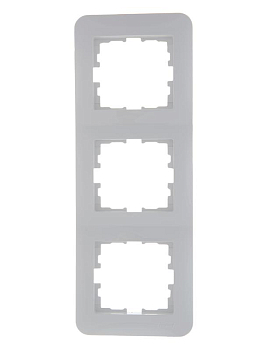 Рамка 3-м Karina Life вертикал. бел. LEZARD 708-0200-153