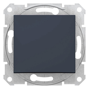 Переключатель проходной 1-кл. СП Sedna 16А IP20 (сх. 6) 250В графит SchE SDN0400470
