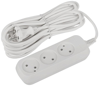 Удлинитель электрический UDL-10-370 Greenline 3 розетки без заземления 7м ПВС 2х1кв.мм Эра Б0065031