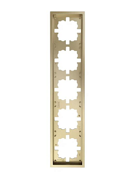 Рамка 5-м ZIMA горизонт. зол. LEZARD 704-3600-150