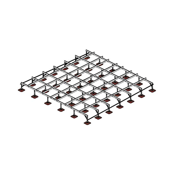 Конструкция опорная для установки оборудования TECHNORAPTOR FOOT 6000х6000 KM-TR-F-SSEI-6000-6000 КМ TR0063