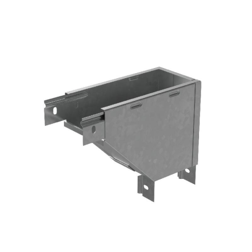 Угол для лотка вертикальный внешний R 50х300мм с разворотом трассы на 90град. "ПЛЮС" HD85 КМ PL18487