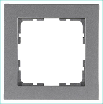 Рамка 1-м G-Classic алюм. Jasmart G1001S