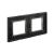 Рамка 2-м 4мод. Avanti натуральн. стекло черн. DKC 4402824
