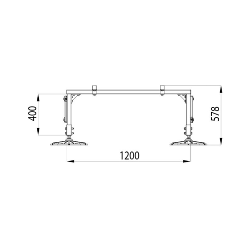 Конструкция опорная для установки оборудования TECHNORAPTOR FOOT 1200х1700 KM-TR-F-SSEI-1200-1700 КМ TR0012